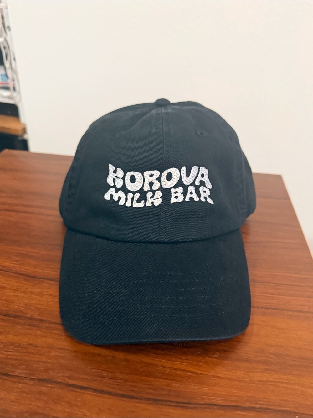 A clockwork orange Korova milk bar strap back hat
